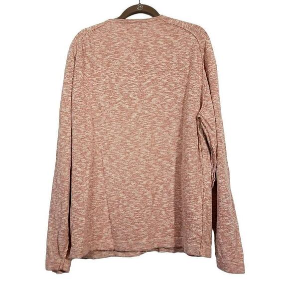Charleston Threads Sweater Xxl Light Weight Cream Pink Red Mens Linen Cotton  - Picture 2 of 5